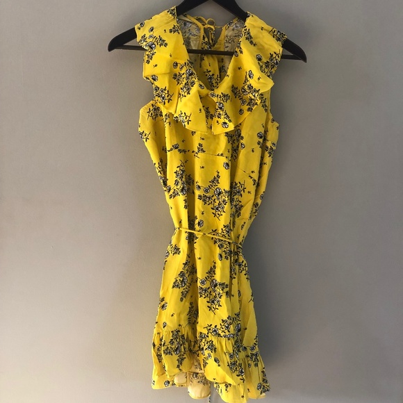 SEED heritage Yellow Wrap Dress - Picture 1 of 1